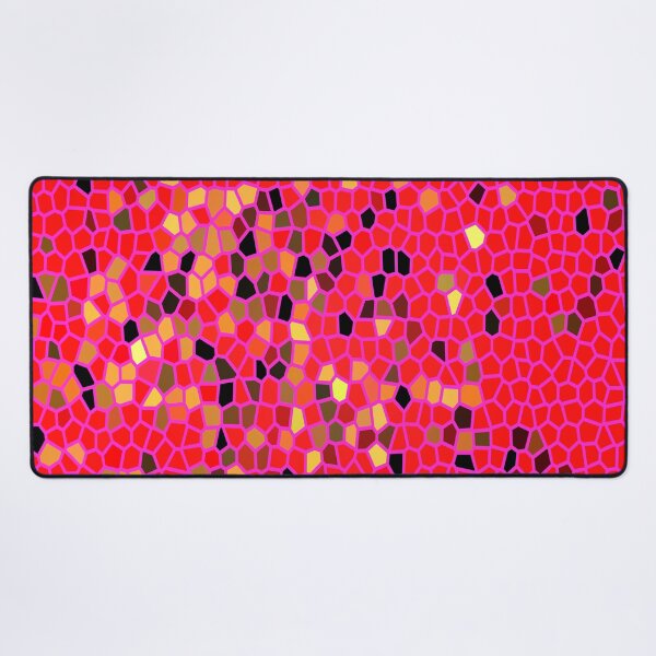 Item preview, Stain glass style design in huge reddish-pink colour. designed and sold by Trianglegreen.