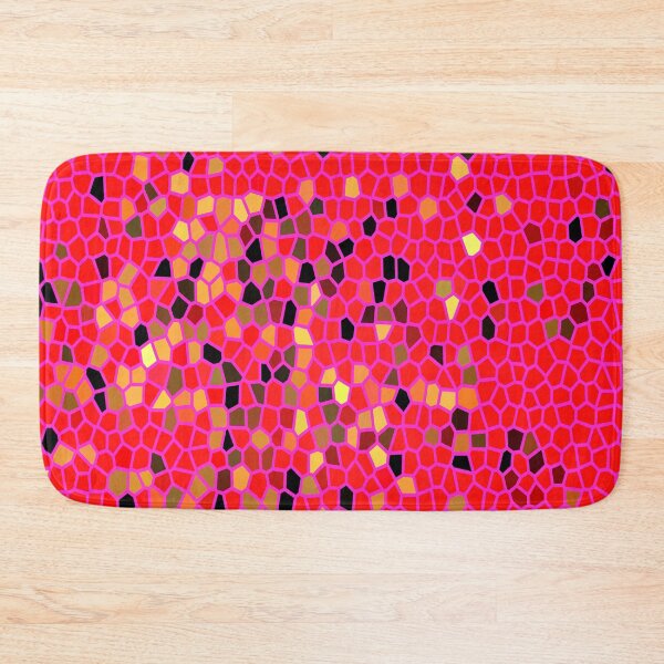 Item preview, Stain glass style design in huge reddish-pink colour. designed and sold by Trianglegreen.