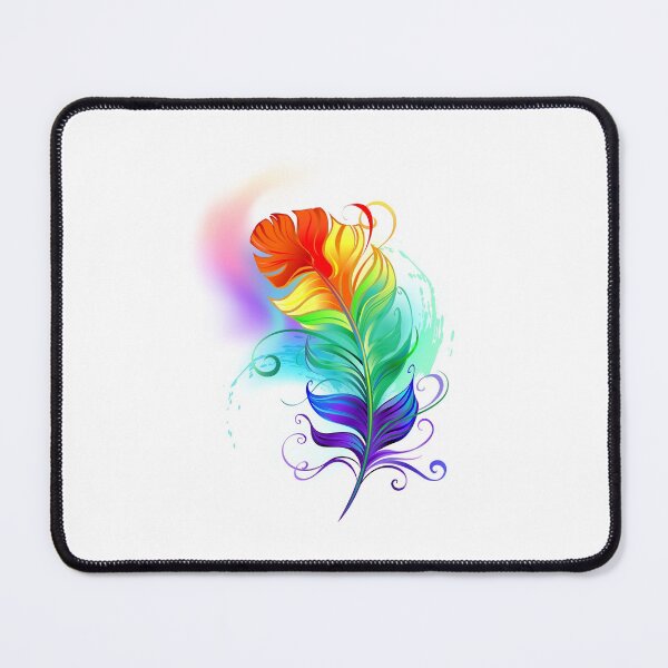 Item preview, Fluffy Rainbow Feather designed and sold by Blackmoon9.