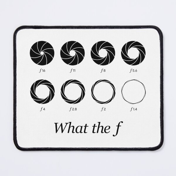 Item preview, What the f - Camera Lens Aperture f16 to f1.4 (On White) designed and sold by STUDIO-72.