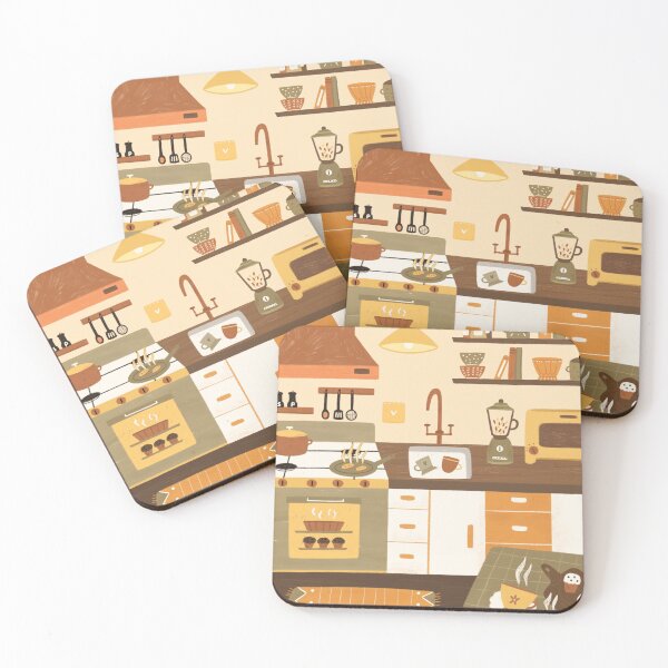 Item preview, Kitchen Aesthetic Room Interior designed and sold by mikhaleeevich.