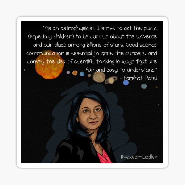 #SciComm100: Parshati Patel Sticker
