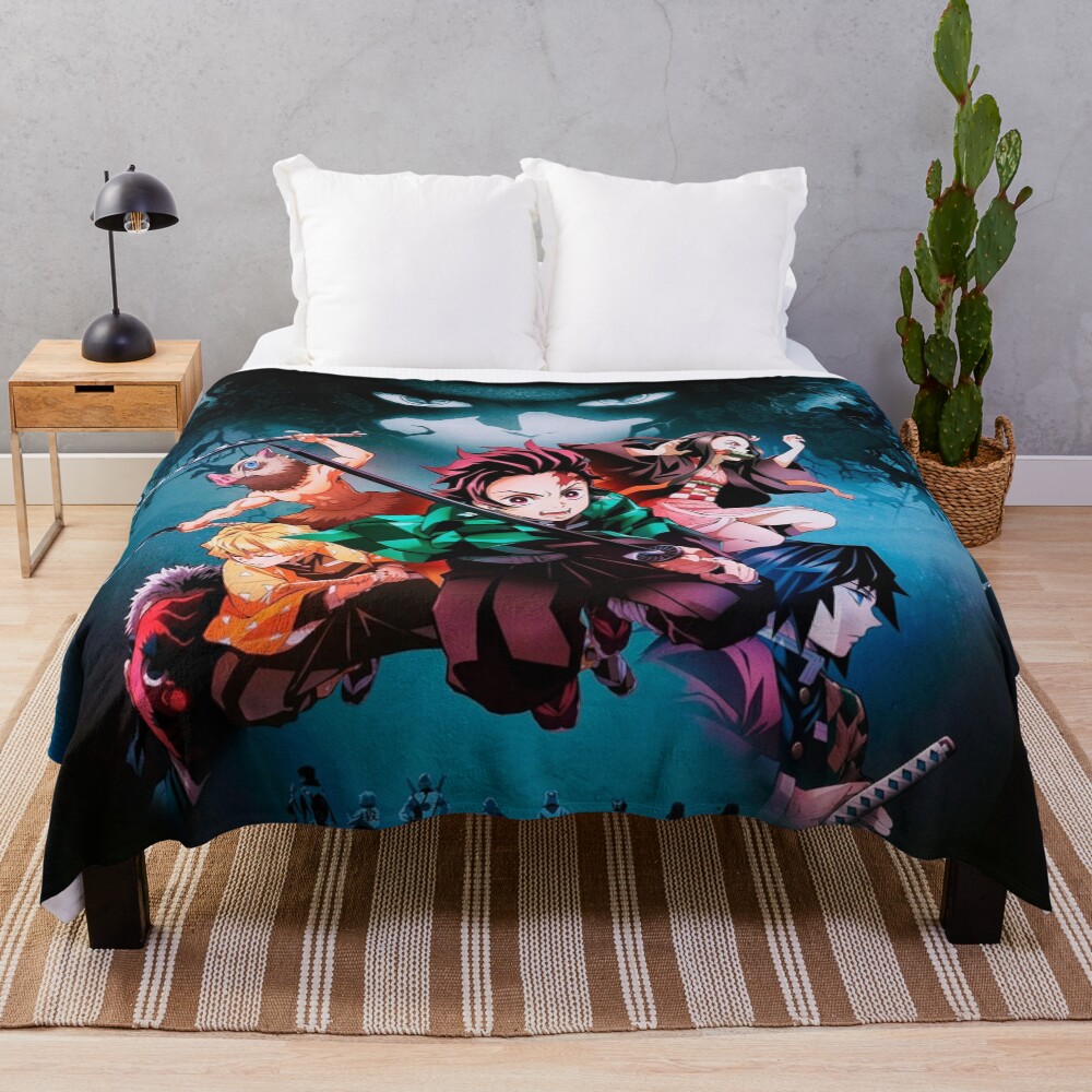 Kimetsu No Yaiba Throw Blanket