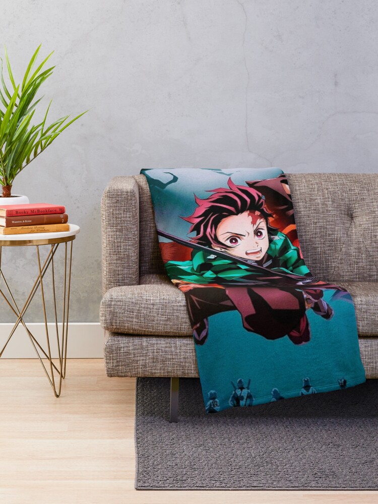 Alternate view of Kimetsu No Yaiba Throw Blanket