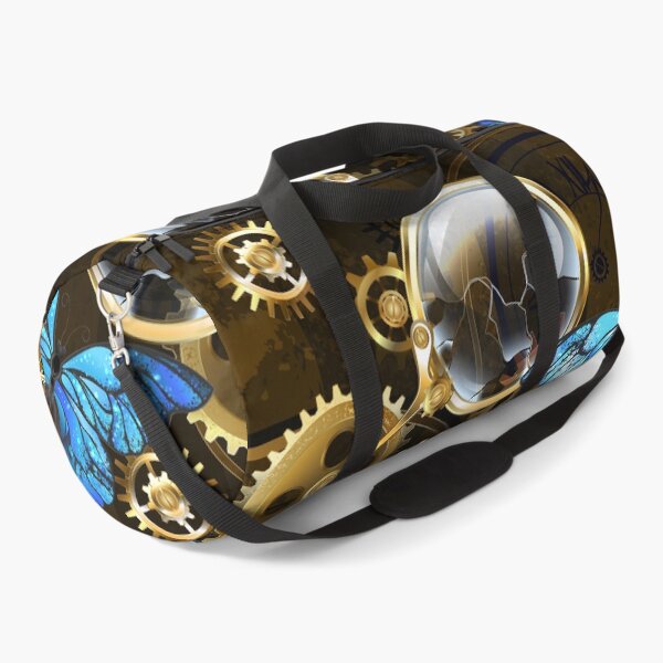 Item preview, Steampunk Gears and Blue Butterflies designed and sold by Blackmoon9.