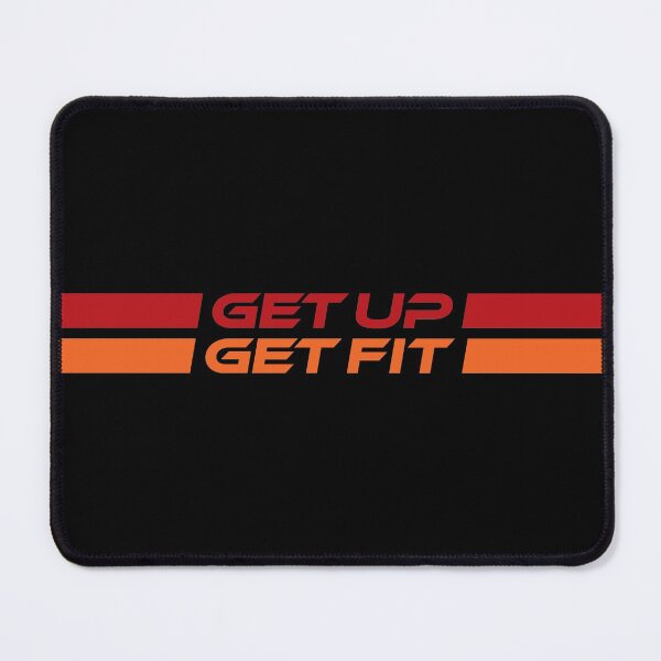 Item preview, GET UP GET FIT (Red on Black) designed and sold by STUDIO-72.