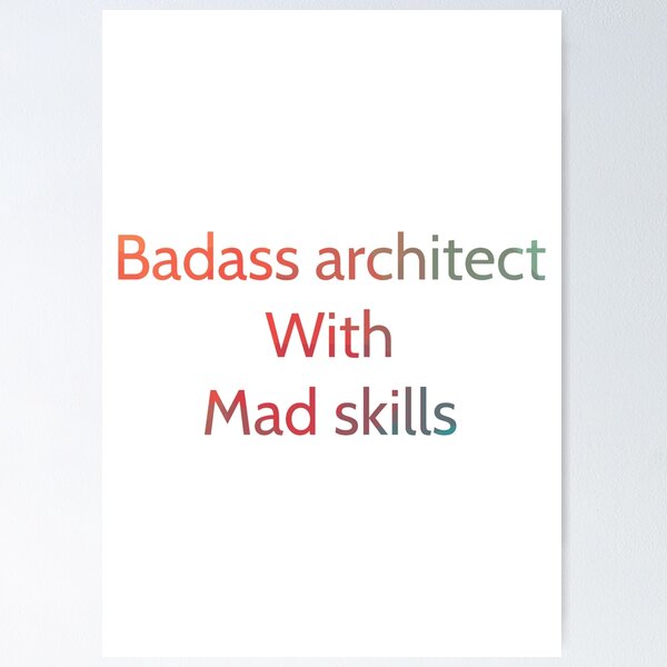 Item preview, Architect with mad skills  designed and sold by joharas.