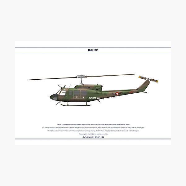 Bell 212 Austria 1 Photographic Print