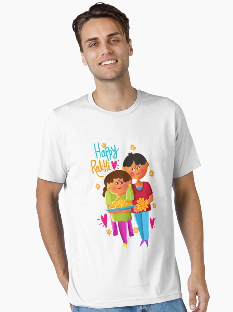 Happy rakhi Brother And Sister Essential T-Shirt for Sale by