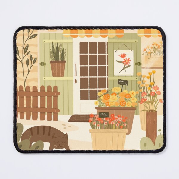 Item preview, Flower shop street view designed and sold by mikhaleeevich.