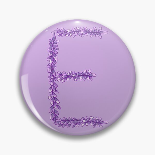 Item preview, Lavender Letter E Hand Drawn in Watercolor and Ink designed and sold by EndlessDoodles.