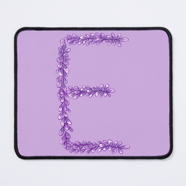 Item preview, Lavender Letter E Hand Drawn in Watercolor and Ink designed and sold by EndlessDoodles.