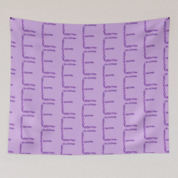 Item preview, Lavender Letter E Hand Drawn in Watercolor and Ink designed and sold by EndlessDoodles.