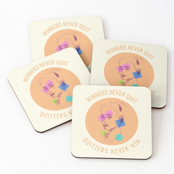 Item preview, Winners Never Quit - Quitters Never Win designed and sold by LKDesigns24.