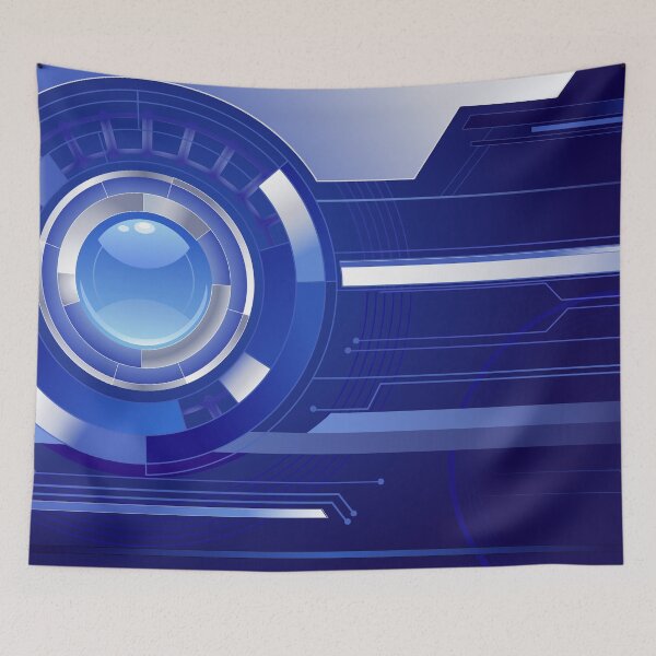Item preview, Blue background with a blue lens designed and sold by Blackmoon9.
