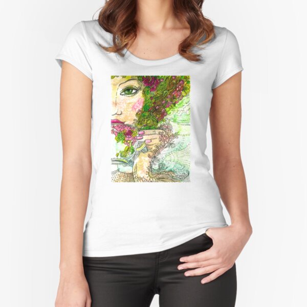 Morning Coffee Fitted Scoop T-Shirt