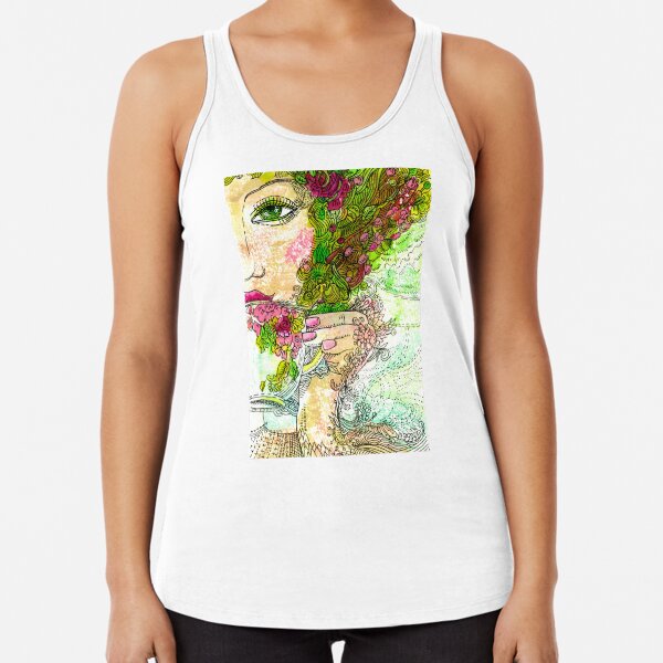 Morning Coffee Racerback Tank Top