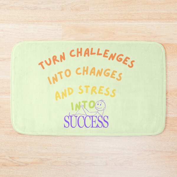 Item preview, Turn Challenges Into Changes… And Stress into SUCCESS -Positive Attitude Quotes designed and sold by Red-ElYoubi.