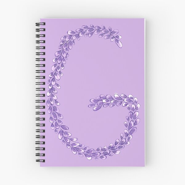 Item preview, Lavender Letter G Hand Drawn in Watercolor and Ink designed and sold by EndlessDoodles.