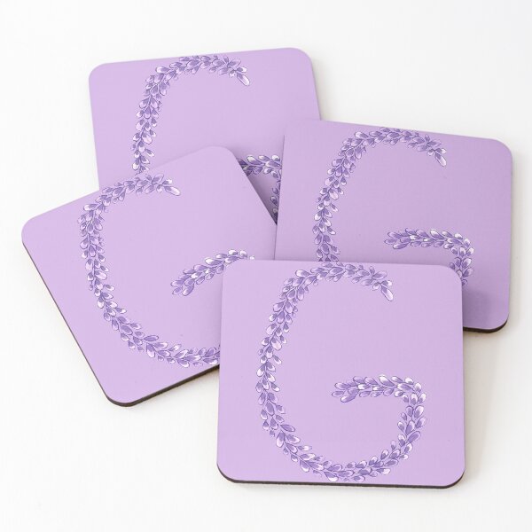 Item preview, Lavender Letter G Hand Drawn in Watercolor and Ink designed and sold by EndlessDoodles.