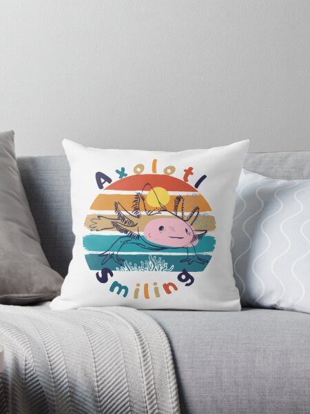 Vista previa del artículo con la obra «Retro, divertido, ajolote, sonriente», diseñado y vendido por Hpod.