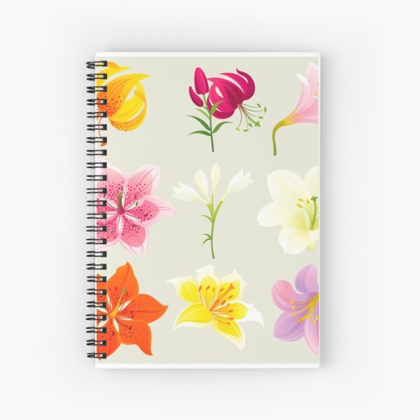 Colorful Lilies Spiral Notebook