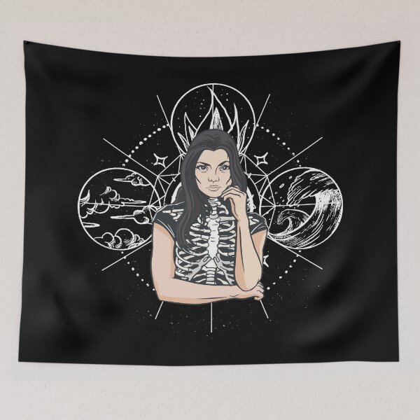 Item preview, Skeleton woman with elements. designed and sold by emphatic.