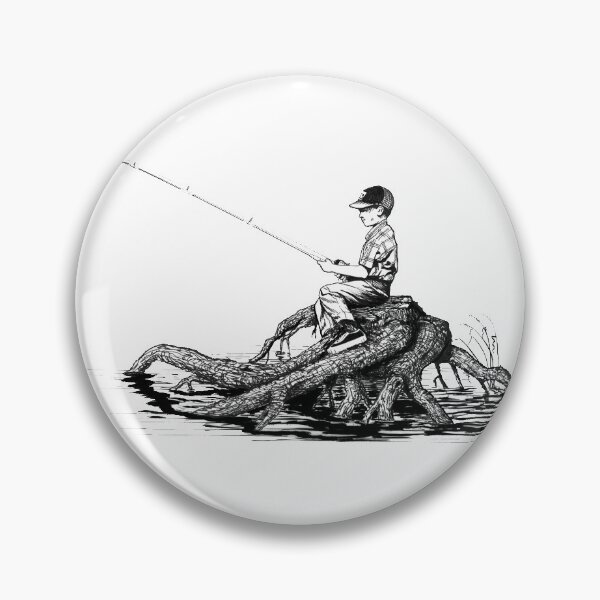 Item preview, happy boy fishing in fish creek pond designed and sold by nasani.