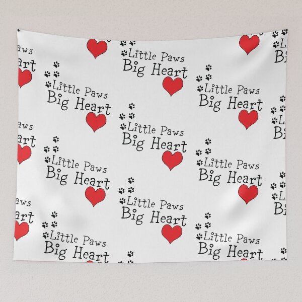 Artikelvorschau, Little Paws Big Heart Love Cat Animal lover Art Design Happy Apparel Essential Inspiration Joy Mood Funny Cat entworfen und verkauft von DesignByHeartUK.