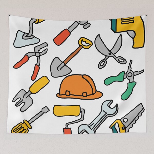 Item preview, Technicians Tools for electrician, carpenter, plumber designed and sold by EngineersArt.