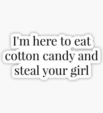 Damon Cotton Candy Quote Sticker