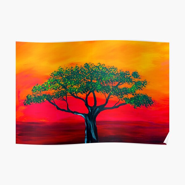 Scarlet Sunset Poster