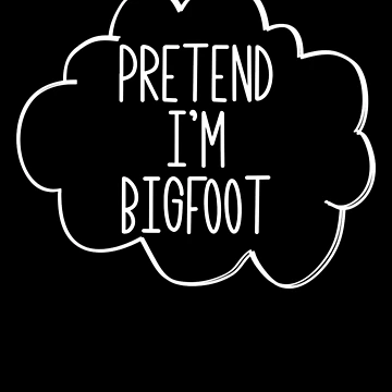 Vorschaubild zum Design Pretend I'm Bigfoot Lazy Halloween Costume Pretend Bigfoot Gear von DynamicDesign