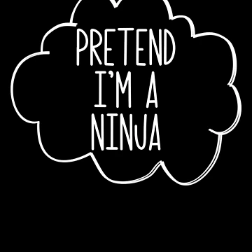 Vorschaubild zum Design Pretend I'm A Ninja Lazy Halloween Costume Pretend Ninja Gear von DynamicDesign