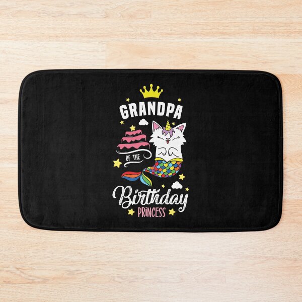 Item preview, Grandpa of the Birthday Princess, Funny cat Unicorn Lovers Birthday Gift designed and sold by JUSTBEELEGANT.
