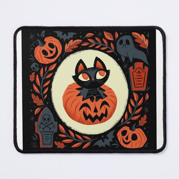 Item preview, Cute Halloween Black Cat designed and sold by aurora-boudoir.