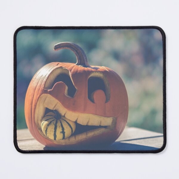Item preview, Funny Pumpkin Eating Halloween Scene designed and sold by yourcherryguy.