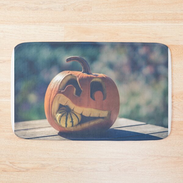 Item preview, Funny Pumpkin Eating Halloween Scene designed and sold by yourcherryguy.