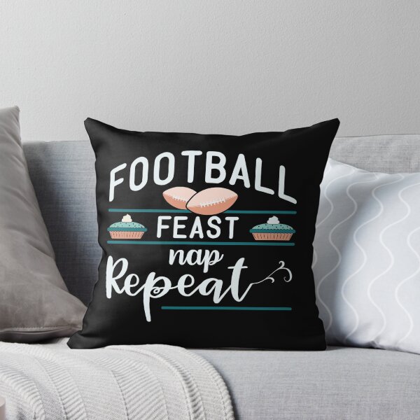 Item preview, Football Feast Nap Repeat | Funny Football Quotes designed and sold by DrawingBoard.
