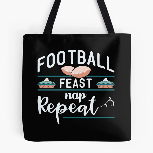 Item preview, Football Feast Nap Repeat | Funny Football Quotes designed and sold by DrawingBoard.