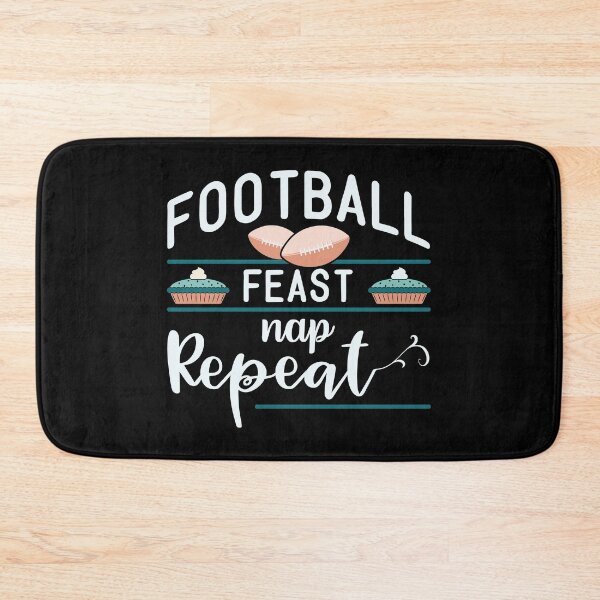 Item preview, Football Feast Nap Repeat | Funny Football Quotes designed and sold by DrawingBoard.