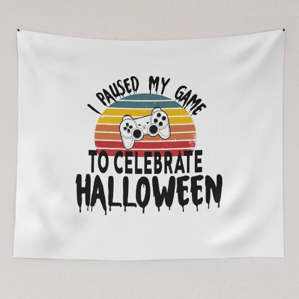 Item preview, I paused my game to celebrate halloween  designed and sold by gooldenfish.