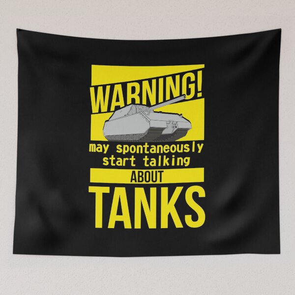 Item preview, Warning may spontaneously start talking about tanks MAUS Gift Halloween Day, Thanksgiving, Christmas designed and sold by JanaLittle.