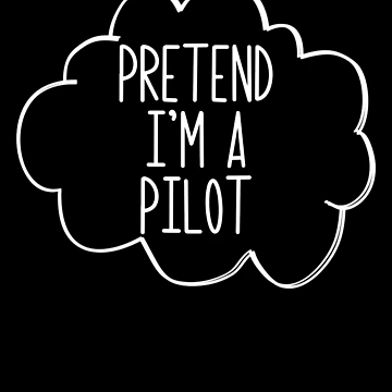 Vorschaubild zum Design Pretend I'm A Pilot Lazy Halloween Costume Pretend Pilot Gear von DynamicDesign