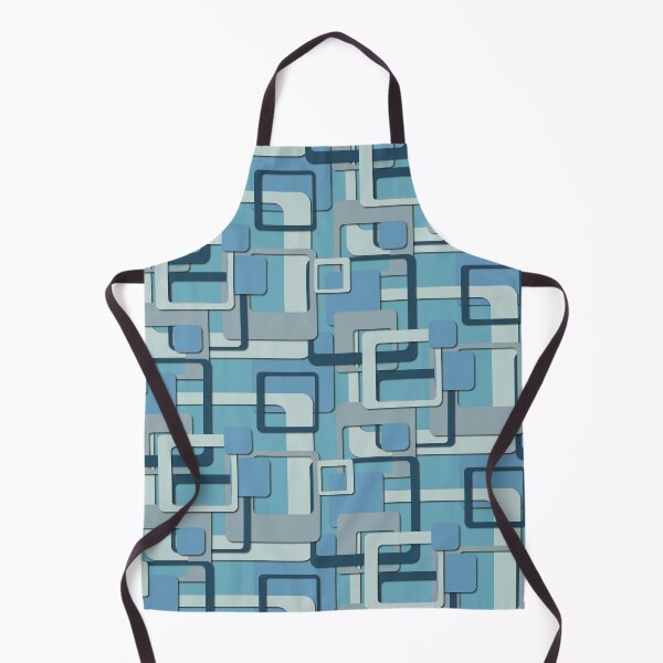 Item preview, Overlapping Squares in Blue designed and sold by fullermusings.