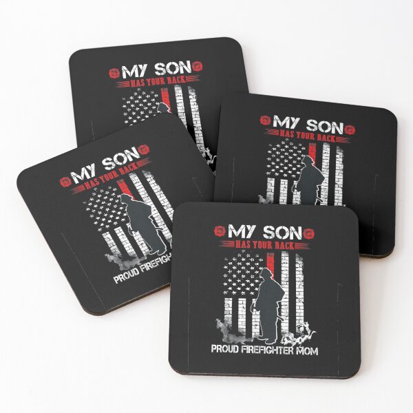 Item preview, My Son Has Your Back Proud Firefighter Mom | Funny Firefighter Gift designed and sold by ghazalish.