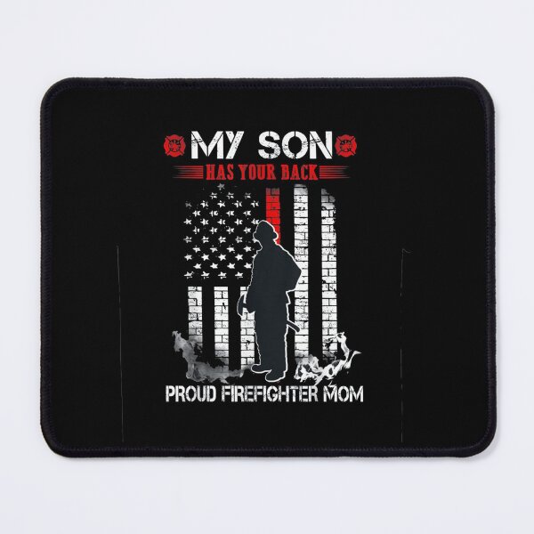 Item preview, My Son Has Your Back Proud Firefighter Mom | Funny Firefighter Gift designed and sold by ghazalish.