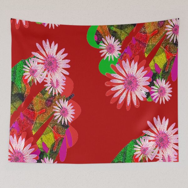 Item preview,  Vibrant Floral Abstract Design, nr 2, Graphic Psychedelic Abstract Art, Inspired by Nature-floral abstract art, Graphic Psychedelic Abstract Art, Inspired by Nature-floral abstract art designed and sold by Adri Barnard.