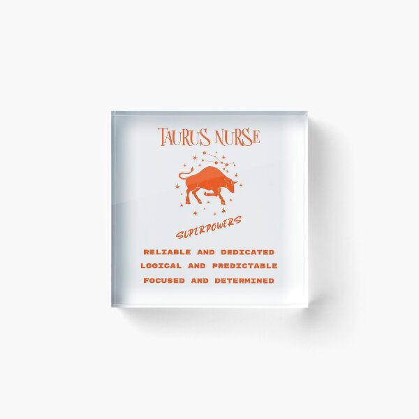 Item preview, Taurus The Bull Zodiac Sign  Nurses  Superpowers Characteristics. designed and sold by PrintHatcher.