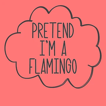 Vorschaubild zum Design Pretend I'm A Flamingo Halloween Costume Pretend Flamingo Gear von DynamicDesign